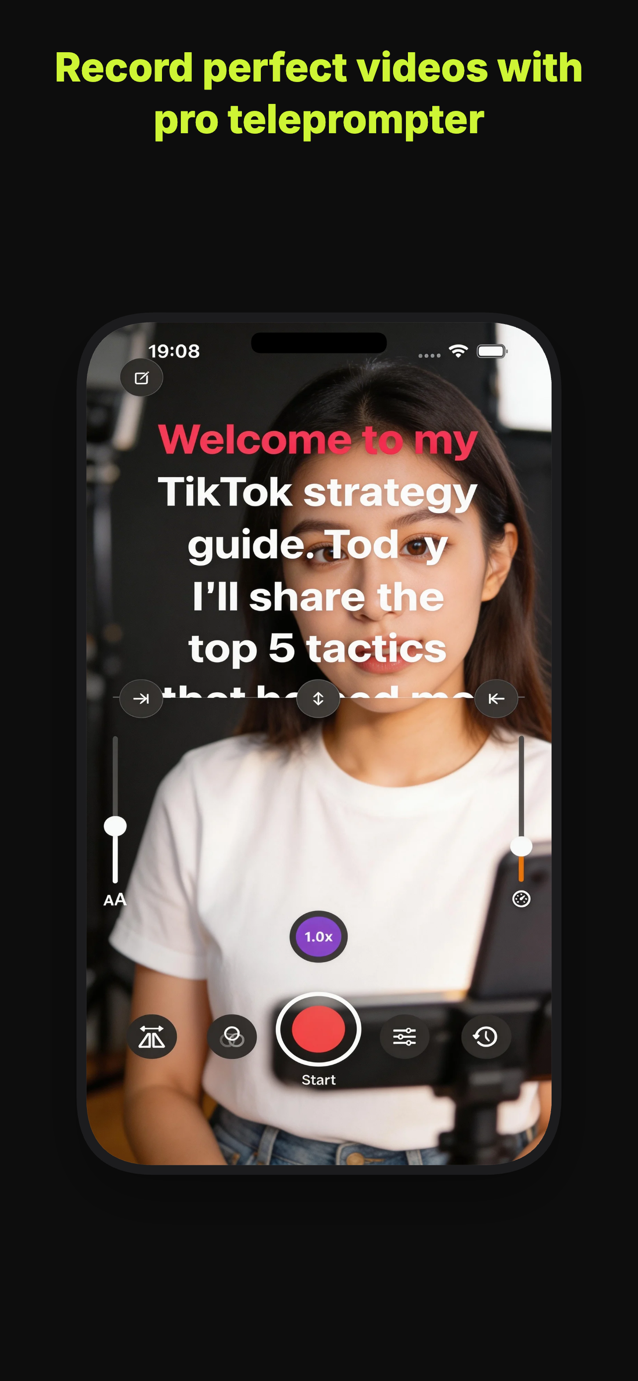 Viral Prompter iOS App Screenshot