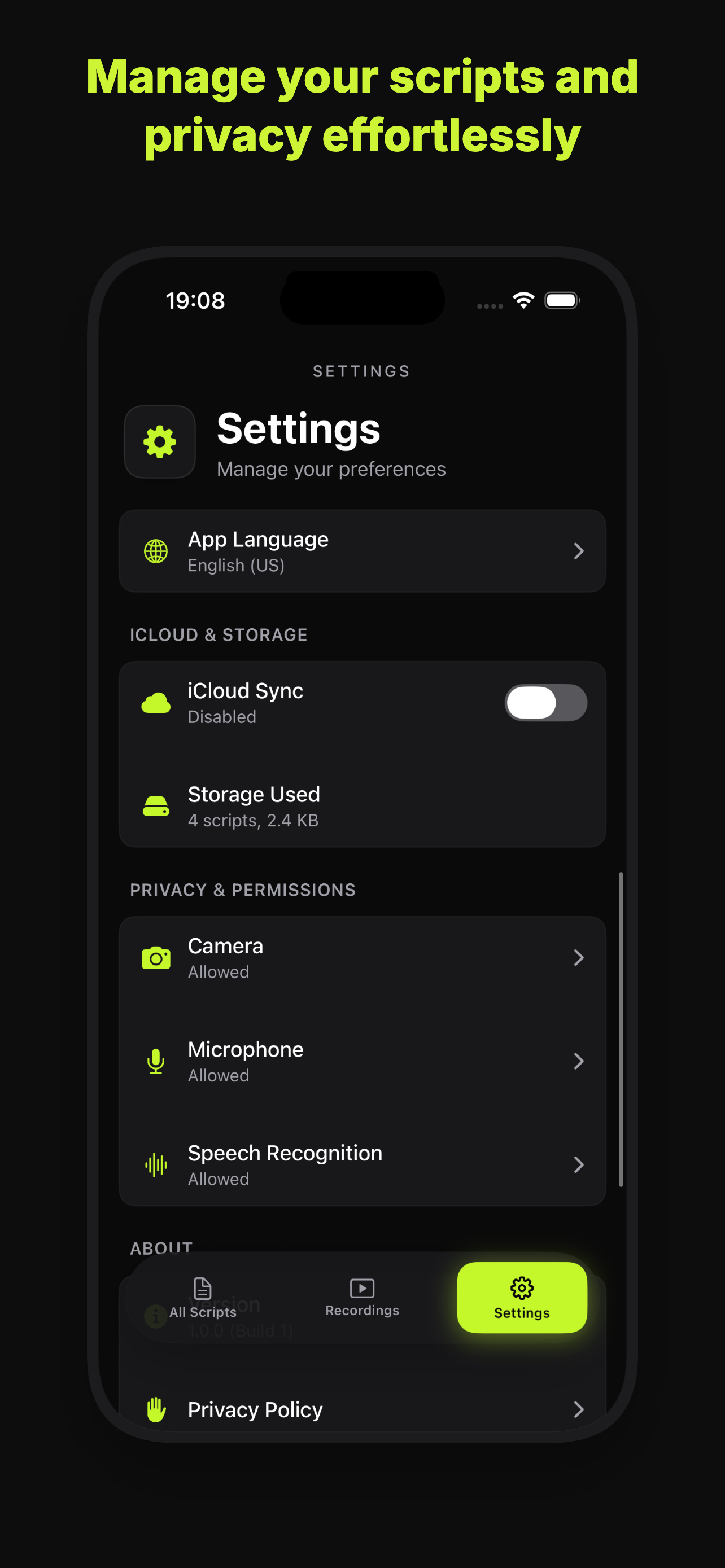 Viral Prompter iOS App Screenshot
