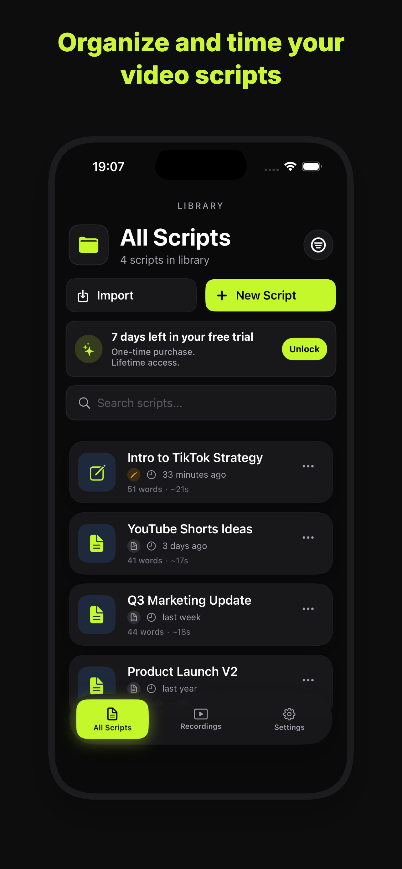 Viral Prompter iOS App Screenshot